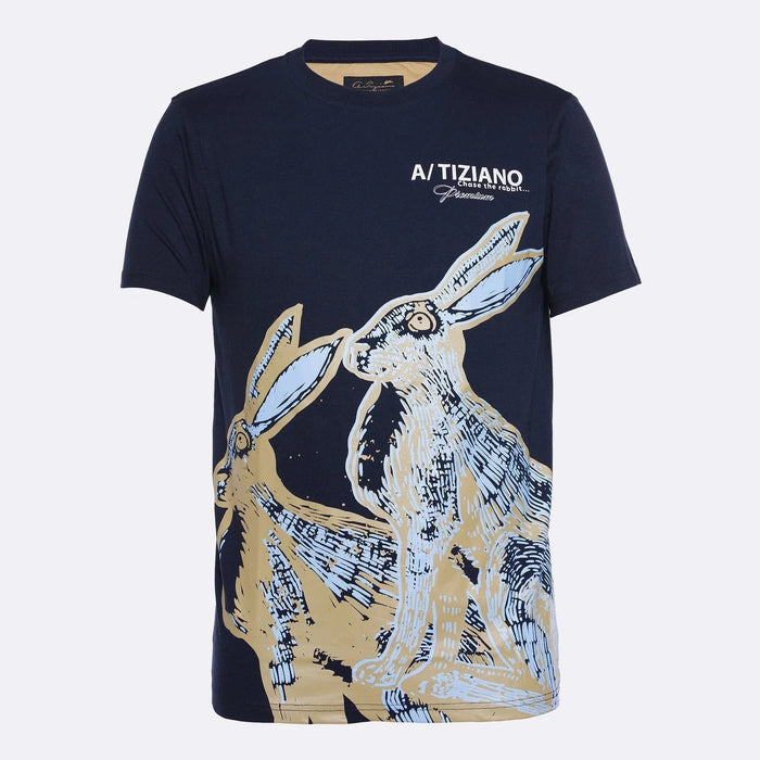 A.Tiziano ’Ford’ Graphic Print Crewneck Tee Mens Tees 0641187083365 Free Shipping Worldwide