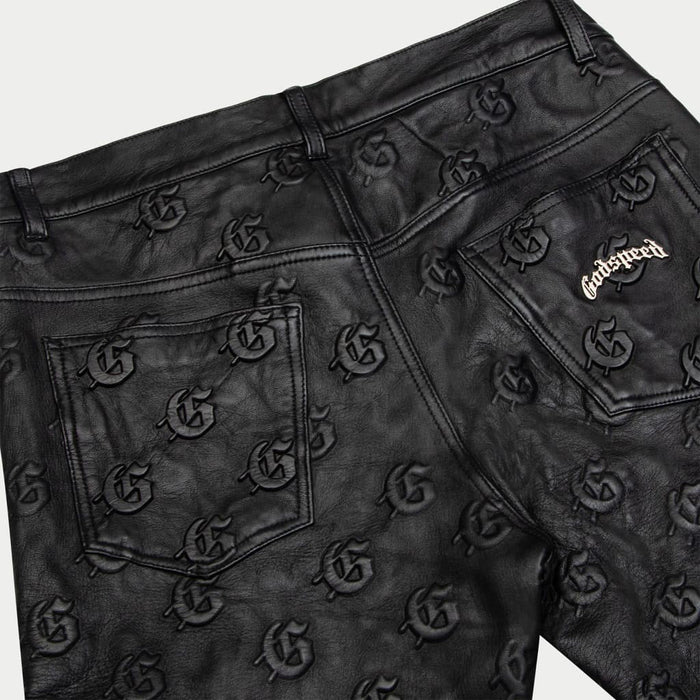 Godspeed Leather Premium Emboss G Pants Men’s 507088