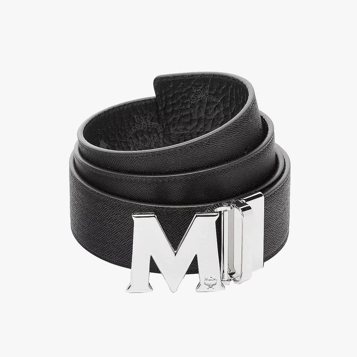 MCM Claus Reversible Belt in White for Men
