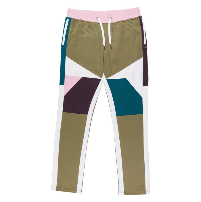 A.Tiziano ’Charlie’ Color Blocked French Terry Pant Mens Pants & Shorts 641187398025 Free Shipping Worldwide