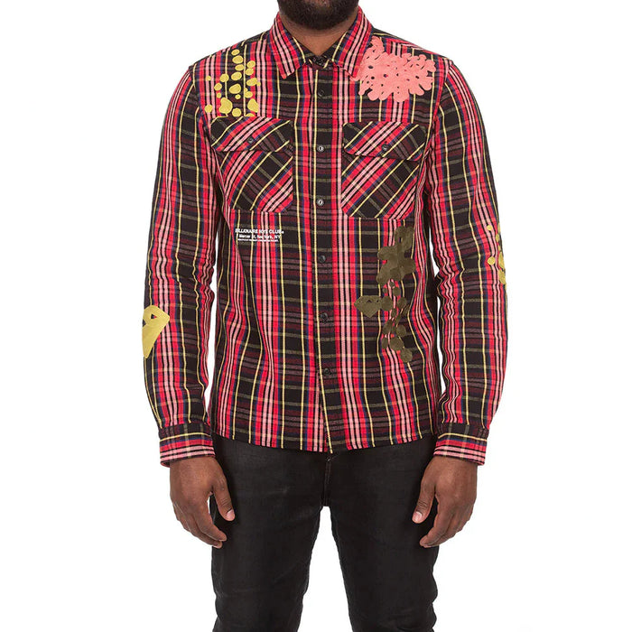 Billionaire Boys Club Mantra L/S Woven Shirt Men’s Shirts 194887174746 Free Shipping Worldwide