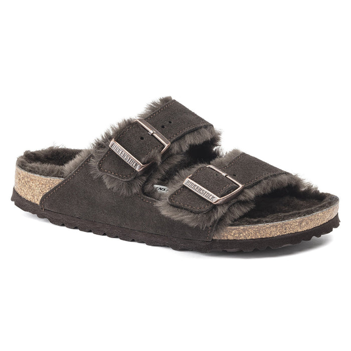 Birkenstock Arizona Shearling Suede Leather Sandal Unisex Shoes 886454827192