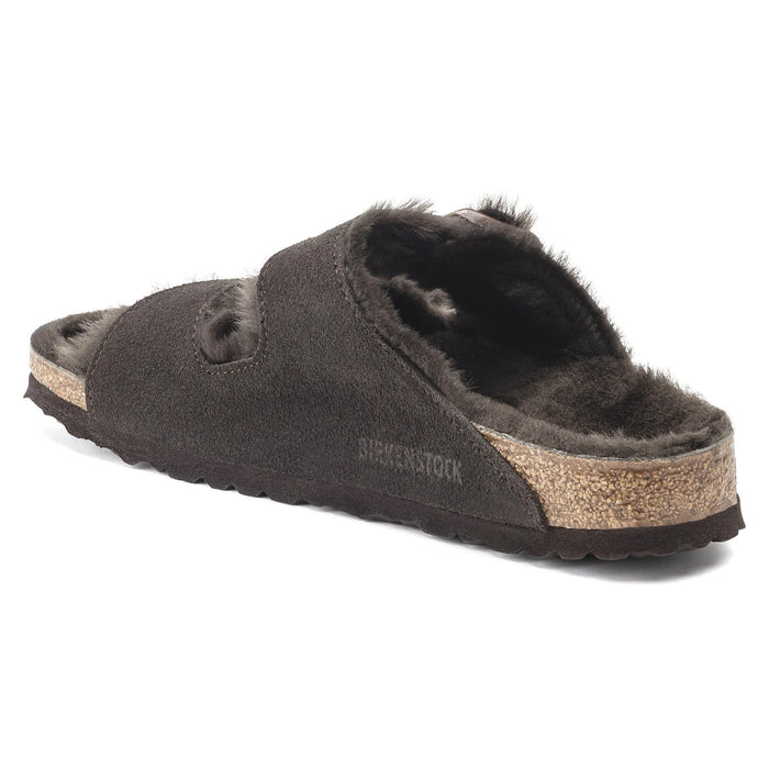 Birkenstock Arizona Shearling Suede Leather Sandal Unisex Shoes 886454827192