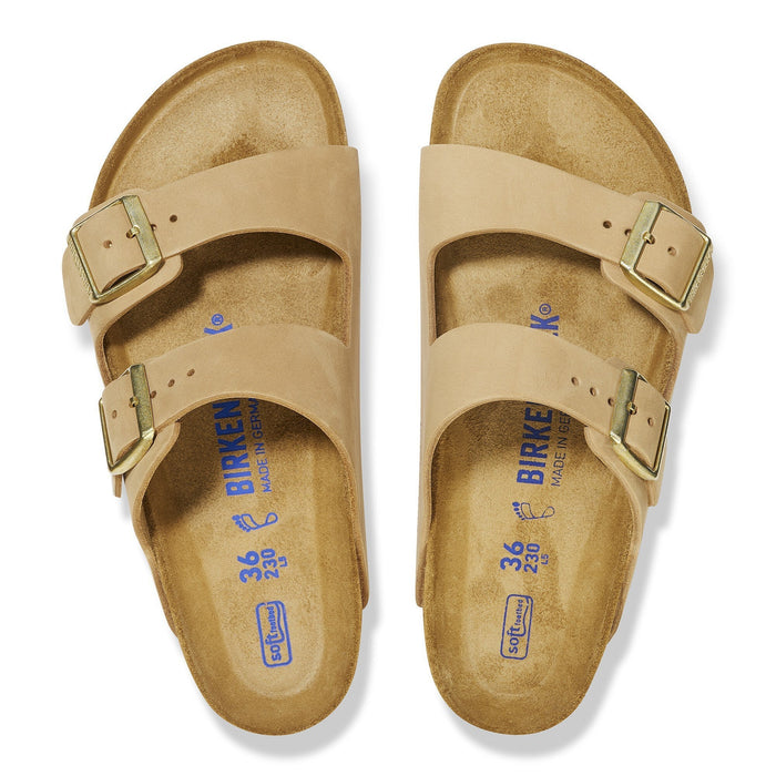 Birkenstock Arizona Soft Footbed Nubuck Leather Sandal Women’s Shoes 822698698013