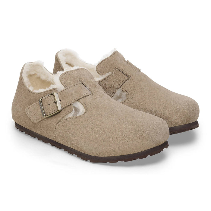 Birkenstock London Shearling Suede Leather Shoe Unisex Shoes 192762137657