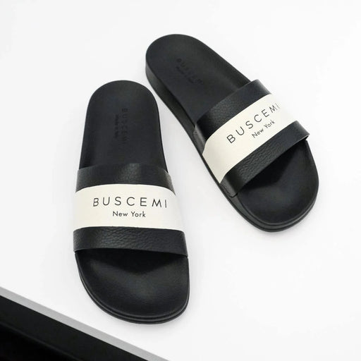 Buscemi Logo Slide Alce Mens Shoes BUSCEMI 477382 Free Shipping Worldwide