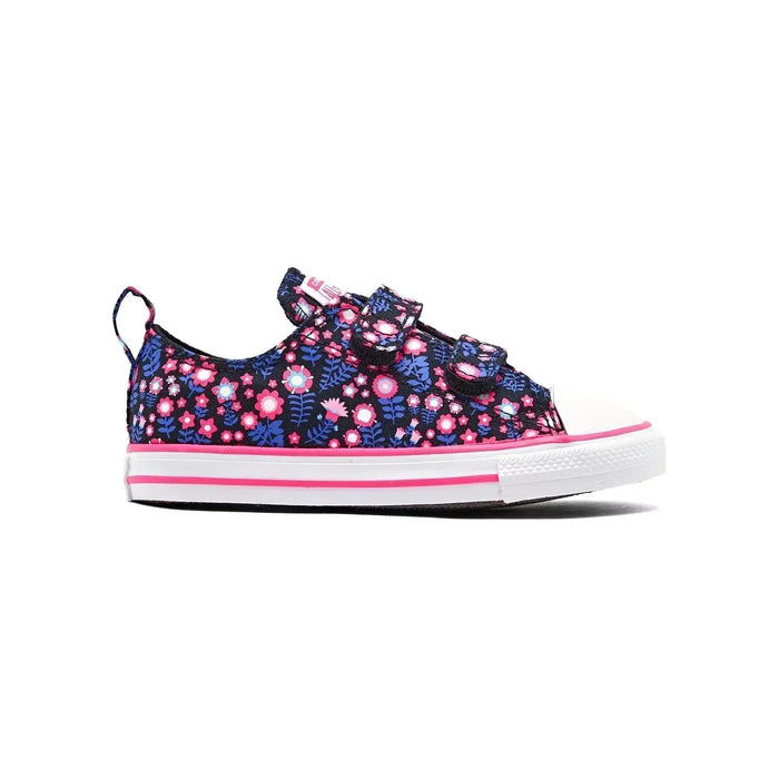 Toddler Girls Converse Chuck Taylor All Star 2V Floral Sneakers Girl s Size 7 T Black