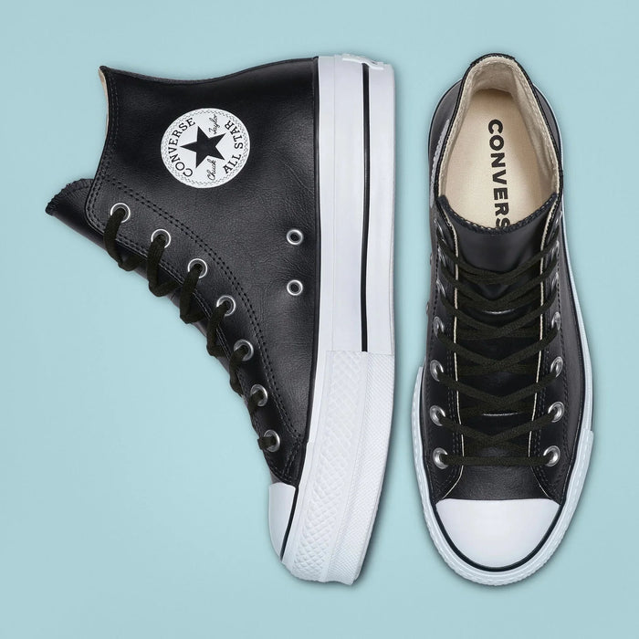 Converse chuck taylor all star lift clean leather high top best sale