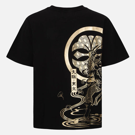 Evisu The Fisherman God of Fortune Foil Print T-Shirt Mens Tees EVISU 4894565634291 Free Shipping Worldwide