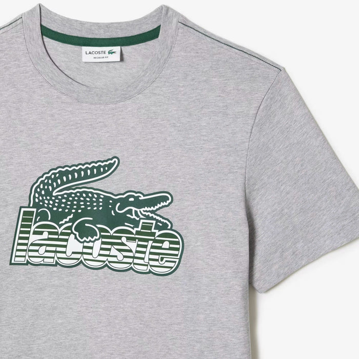 Lacoste Mens Cotton Jersey Print T-Shirt Shirts 195750291508 Free Shipping Worldwide