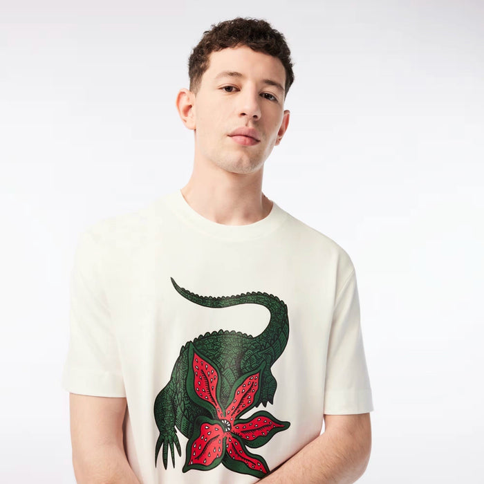 Lacoste Men’s x Netflix Organic Cotton T-Shirt T-Shirts 195750090101 Free Shipping Worldwide