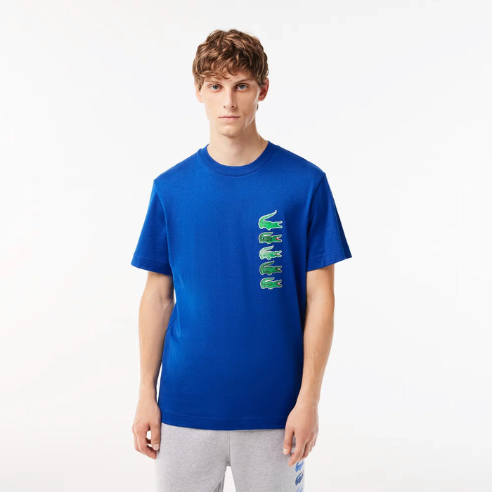 Metro Fusion Lacoste Men s Regular Fit Iconic Croc T Shirt Men s T Shirts