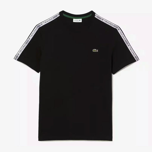 Lacoste Mens Regular Fit Logo Stripe T-Shirt Tees 195750071612 Free Shipping Worldwide