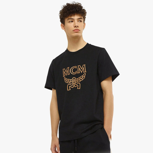 MCM Mens Classic Logo T-Shirt in Organic Cotton Tees 8809675935073 Free Shipping Worldwide