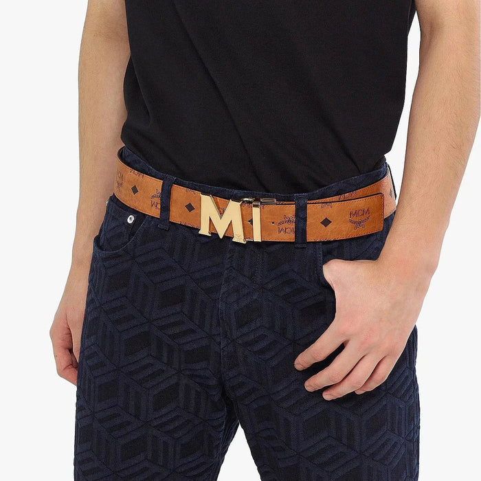 MCM Claus M Reversible Belt 1.75 in Visetos