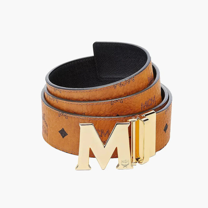 MCM Claus M Reversible Belt 1.75 in Visetos Mens Belts 8809675890860 Free Shipping Worldwide