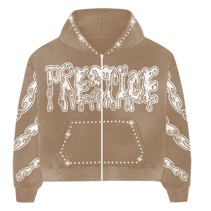 Prestige Drippy Rhinestone Hoodie Men’s Hoodies Collections 516655