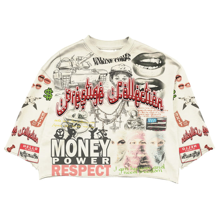 Prestige Money Power Respect Cropped T-Shirt Men’s T-Shirts Collections 516455