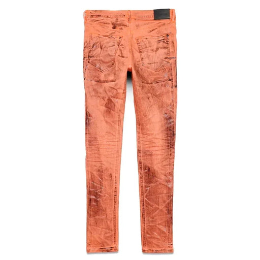 Purple Brand P001 Fluorescent Orange X-Ray Jean Mens Pants & Shorts 197027001506 Free Shipping Worldwide