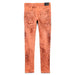 Purple Brand P001 Fluorescent Orange X-Ray Jean Mens Pants & Shorts 197027001506 Free Shipping Worldwide