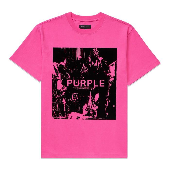 Purple Brand Playback Flock Neon Pink T-Shirt Tee Mens 197027032333 Free Shipping Worldwide