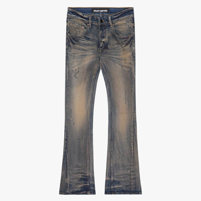 SILNT CHPTRS ’Avenue’ Stacked Flare Jeans Men’s Pants 704415198436