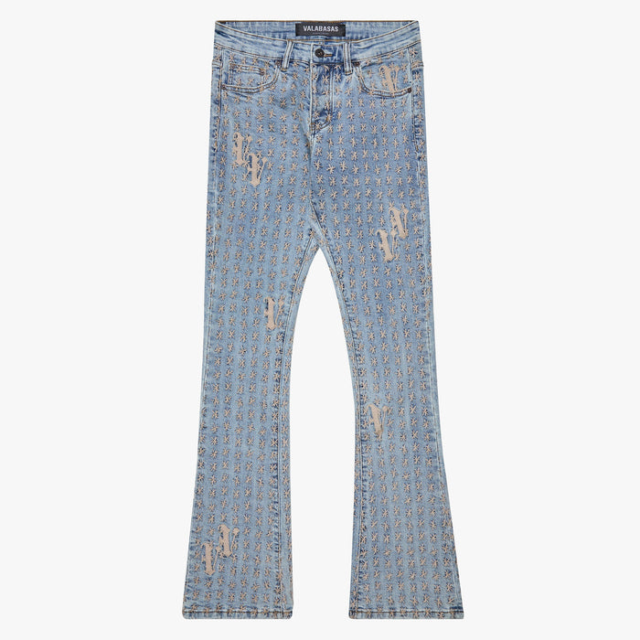 Valabasas ’Asterisk’ Stacked Flare Jean Men’s Pants VALABASAS 704415097180