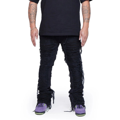 Valabasas Stacked Ravaged Jean Mens Pants & Shorts VALABASAS 483600 Free Shipping Worldwide