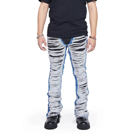 Valabasas Stacked Ravaged Jean Mens Pants & Shorts VALABASAS 483600 Free Shipping Worldwide