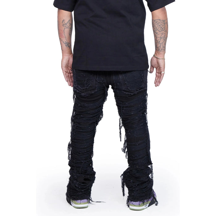 Valabasas Stacked Ravaged Jean Mens Pants & Shorts VALABASAS 483609 Free Shipping Worldwide