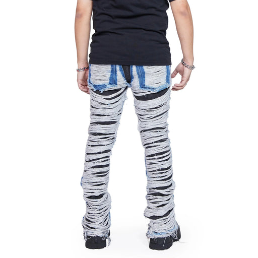 Valabasas Stacked Ravaged Jean Mens Pants & Shorts VALABASAS 483609 Free Shipping Worldwide