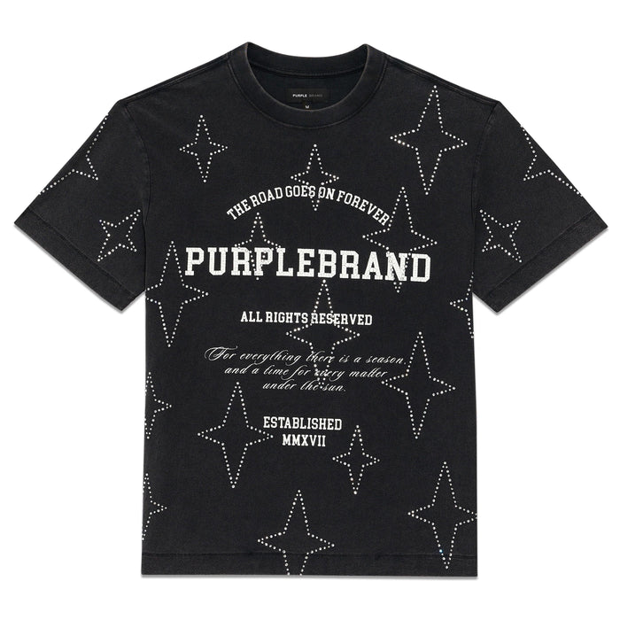 PURPLE BRAND P104-JSCB324 TEXTURED JERSEY SS TEE MEN Men’s T-Shirts Purple Brand 197027093488