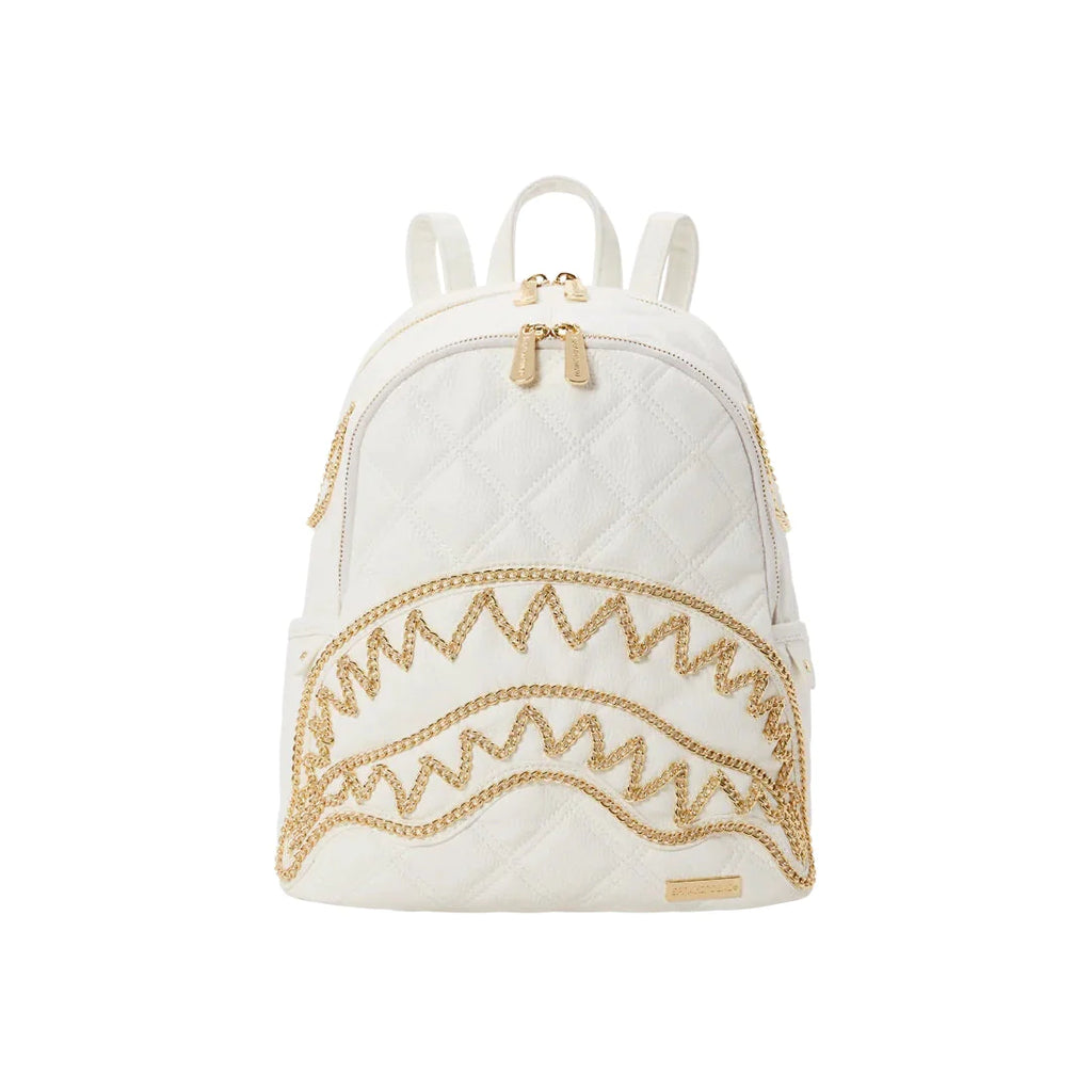 Metro Fusion - Sprayground Riviera Le Blanc Gold Chain Shark