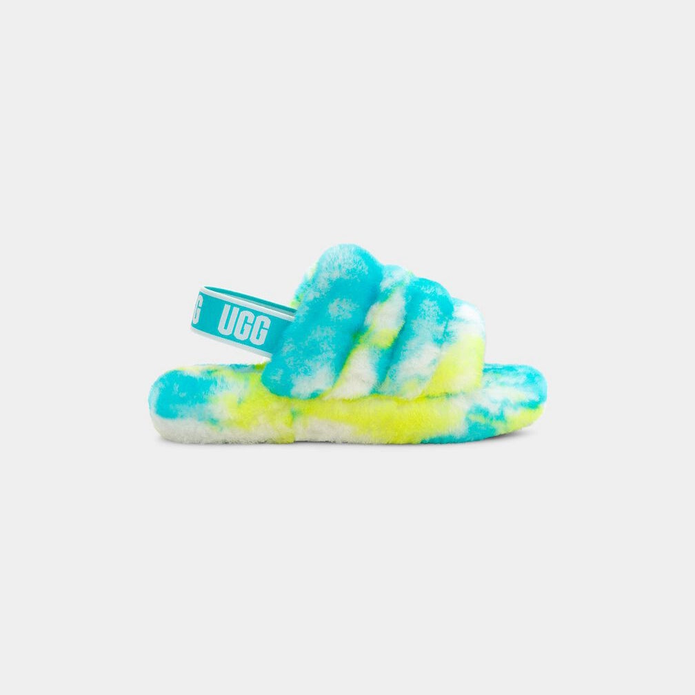 Metro Fusion UGG Kids Fluff Yeah Marble Slide Kids Shoes